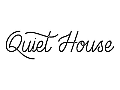 Quiet House branding canada handletter lettering logo logotype ottawa type typography