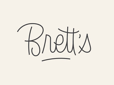 Brett's Ice Cream canada lettering mono ottawa script type