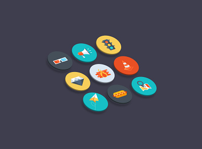 Icons/Badges design graphic design illustration vector