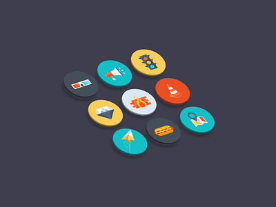 Icons/Badges design graphic design illustration vector