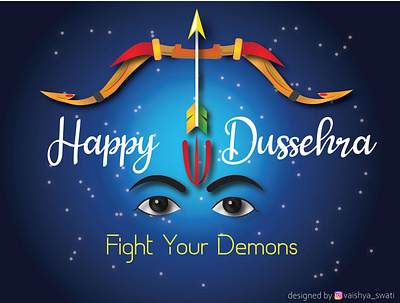 Dussehra Poster design graphic design illustration vector