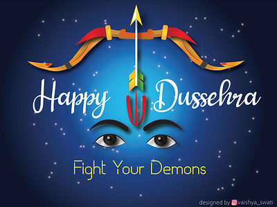 Dussehra Poster design graphic design illustration vector