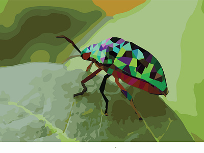 Polygonal Bug Design design graphic design illustration vector