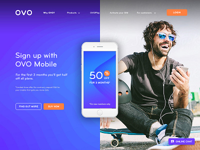 OVO Website Redesign interaction design iphone phone plan redesign telecommunications website