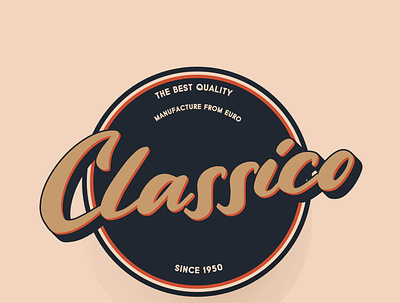 Classico logo vintage branding classico design graphic logo typography vector vintage