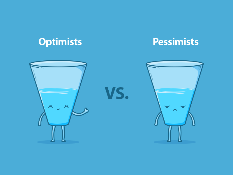 compare optimism and pessimism