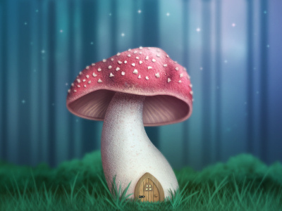 Fantasy Woodland fantasy forest house magical mushroom mystical shr00m toadstool twilight woodland woods