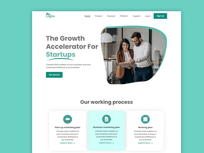 Digital Agency Landing Page branding digital agnecy landing page ui ui design ux