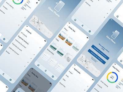 Clean Phone App app appdesign design figma interface interfacedesign ui