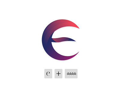 "e" logo branding colorful e design designer e designer font e logo graphic design illustration logo logos ui ux