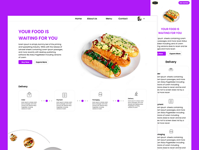 Restaurant landing page