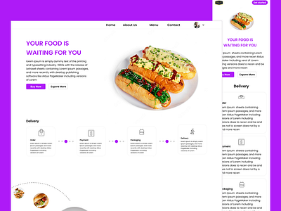 Restaurant landing page