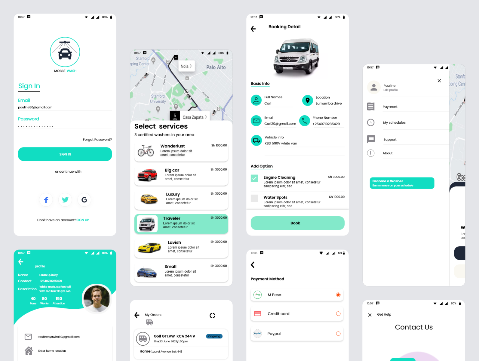 Car wash app service concept by PAULINE NYAWIRA on Dribbble