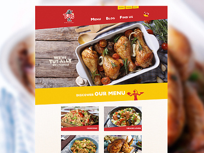 Fantastic Looking Chicken restaurant uiux webdesign