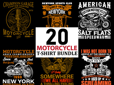 Motorcycle T shirt design