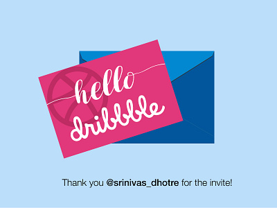 Hello dribble! designer graphic design hello dribbble