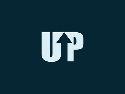 Up + Arrow arrow branding minimal negative space up