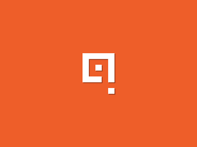 Q Letter / Question Mark alphabet letter logo minimal q question mark type