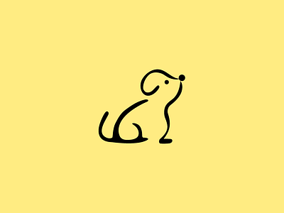 Minimal Dog animal cute design dog illustration line art minimal pet small tattoo