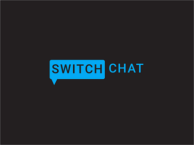 Switch Chat branding chat company creative design illustration logo messaging minimal simple social switch