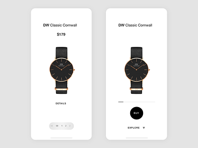 Watch App UI app branding design minimal ui ui design uiux user interface ux vector