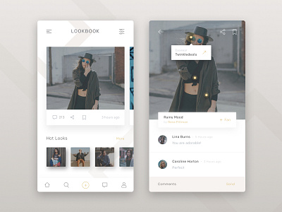 Lookbook.nu Concept App android app fashion flat ios lookbook lookbook.nu mens minimalist mobile woman