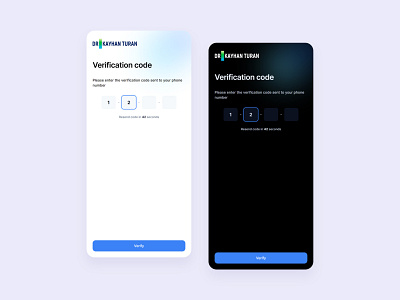Appointment App OTP app dark design otp ui verification