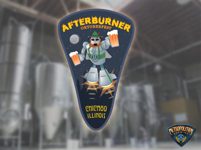 Afterburner tap label beer brewing illustration illustrator label tap handle