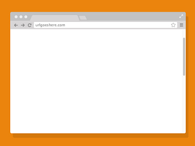 Chrome Browser Mockup (PSD) browser chrome flat free freebie mockup psd ui ux