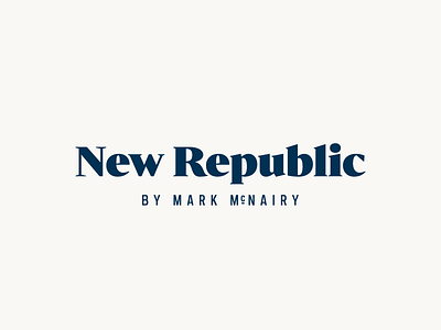 New Republic branding fashion logo luxury minimal premium prussian blue shoes type typography