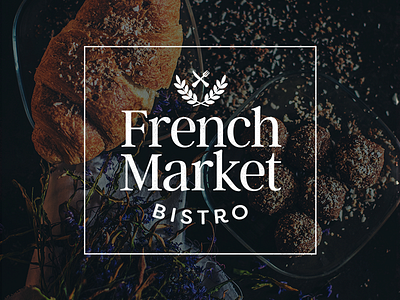 French Market Bistro brand branding culinary food french logo restaurant restaurant logo typography