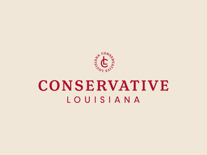 Conservative red branding type typography french louisiana logo political logo politics