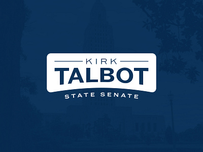 State Senator blue brand branding logo louisiana political politician politics typography