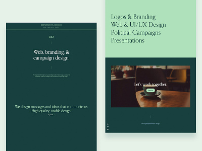 Redesign Time design green studio typography ui ux web website website concept