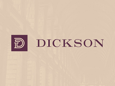 Dickson attorney attorneys brand branding classic clean gold law firm lawyer legal legal adviser legal office logo monogram professional purple