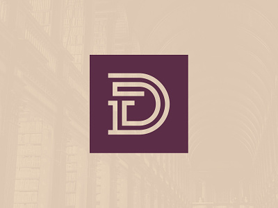 Dickson Monogram attorney brand brand system branding gold icon law law firm lawyer legal logo monogram monogram letter mark monogram logo purple typography