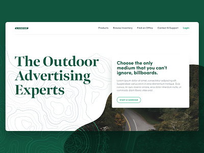 Experimentalizing brand branding design green louisiana typography ui ux web website