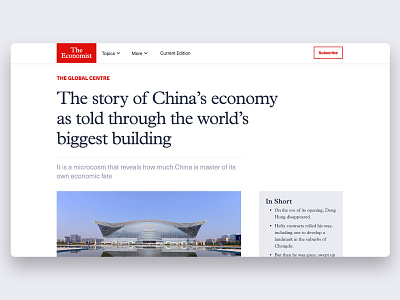 Type Exploration with The Economist branding design type typography ui ux webflow
