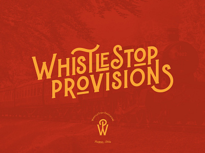 Whistlestop Provisions brand branding branding concept branding design concept logo logos logotype packaging packaging design train typography