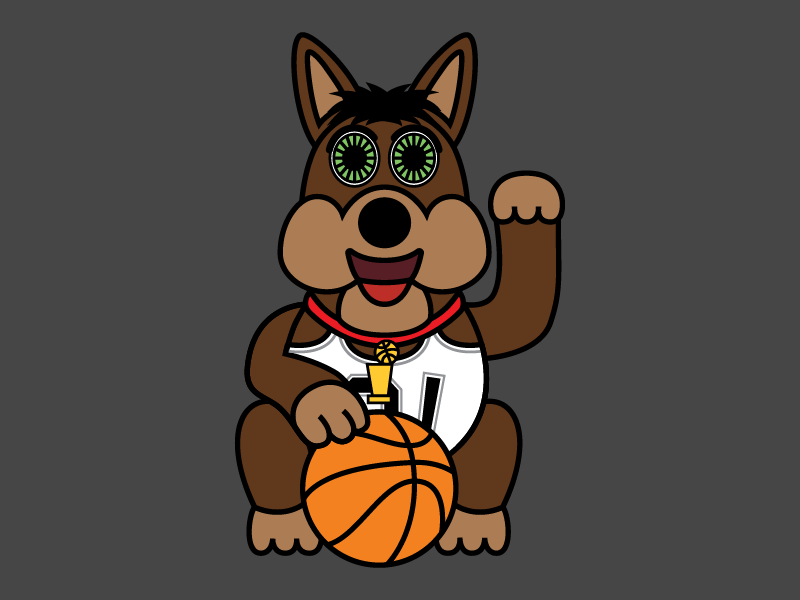 spurs coyote stuffed animal