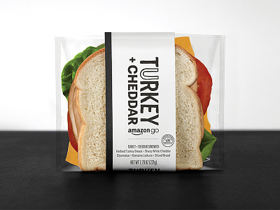 Amazon Go - Good Food Fast Sandwich amazon amazon go convenience delicious food good food fast handmade handmade font label system