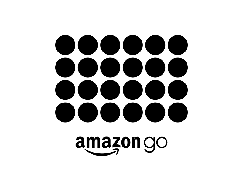 Amazon Go logo and pattern amazon go branding digital experience experience design just walk out logo magic pattern technology variable data
