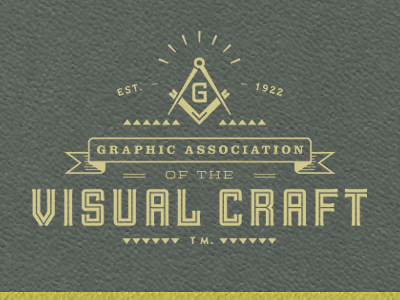 The Graphic Association of the Visual Craft association book brotherhood compas cover design emblem freemason graphic occult prefect square ritual secret society trademark visual