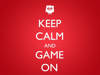 Keep Calm and Game On by Dave Stribling on Dribbble