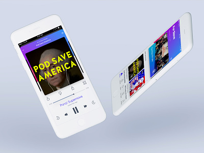 60dB iOS Redesign audio interface ios iphone media player podcast product ui ux