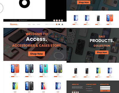 IPhone Accessories & Cases Store Website Ui Design design figma figma design figma web design landing page ui ui ux ui web design ui website design website design ui