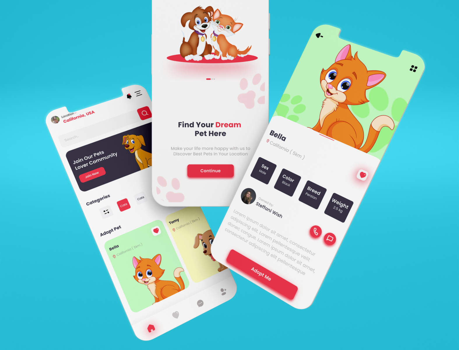 Pet Adoption App UI Design Concept by Mian Haseeb on Dribbble