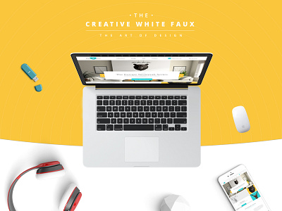 Creative White Faux - Landing Page