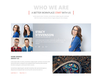 AboutUs - Web about aboutus landing start web website who we are workplace