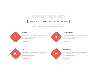 What We Do design development landing page marketing seo strategy support we do what